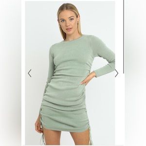 LIONESS (PRINCESS POLLY)- MILITARY MINDS LONG SLEEVE DRESS IN SAGE